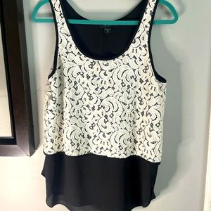 Karen Kane Lace Double Layered Blouse